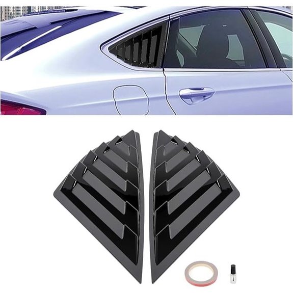 KUAFU Rear Side Window Louver for Ford Fusion
