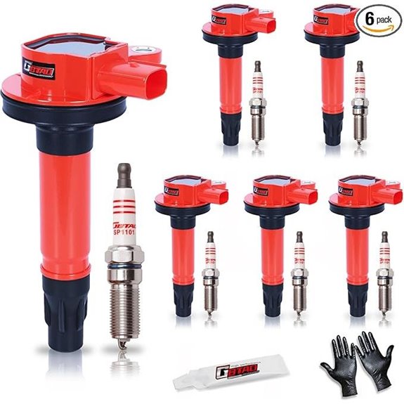 Set of 6 Ignition Coils and Spark Plugs for Ford