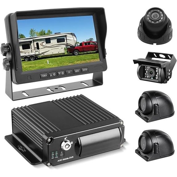 4-Channel 1080P Vehicle DVR System with Backup Camera