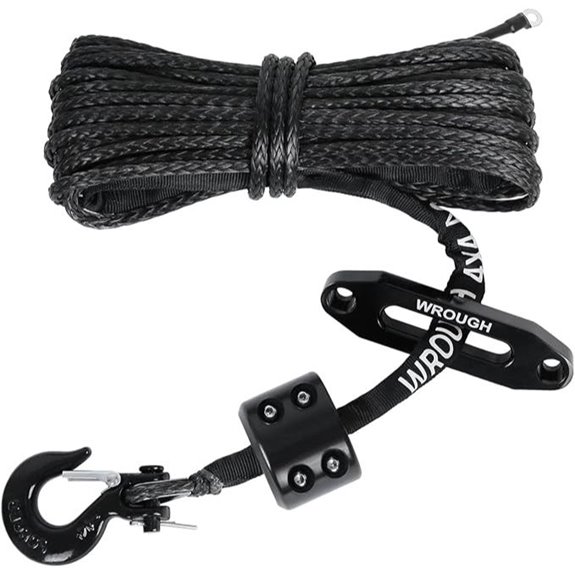 1/4 Synthetic Winch Rope Kit (50 Ft 10,000LB)