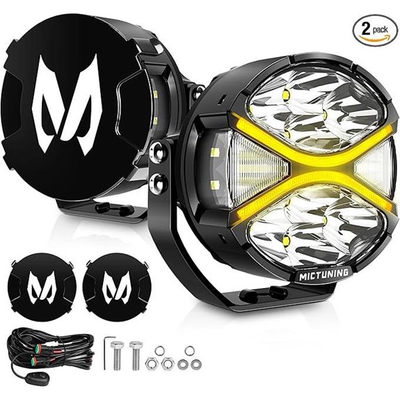 MICTUNING K6+ 4 LED Light Bar 2pc