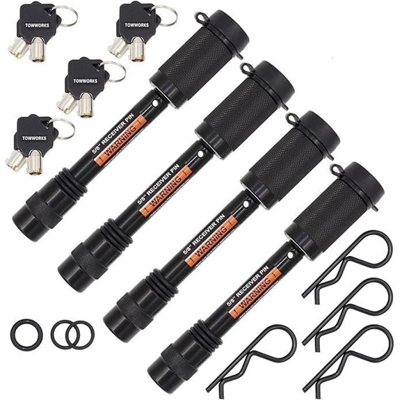 Keyed Alike Trailer Hitch Lock Set (4-Pack)