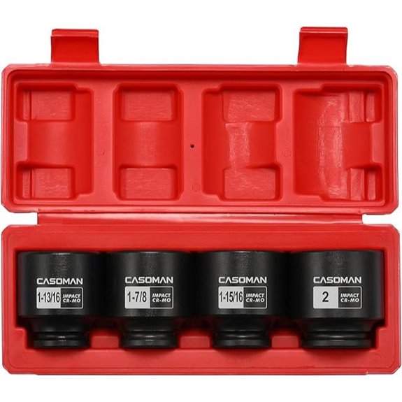 CASOMAN 1/2 Drive Impact Socket Set (4-Piece)