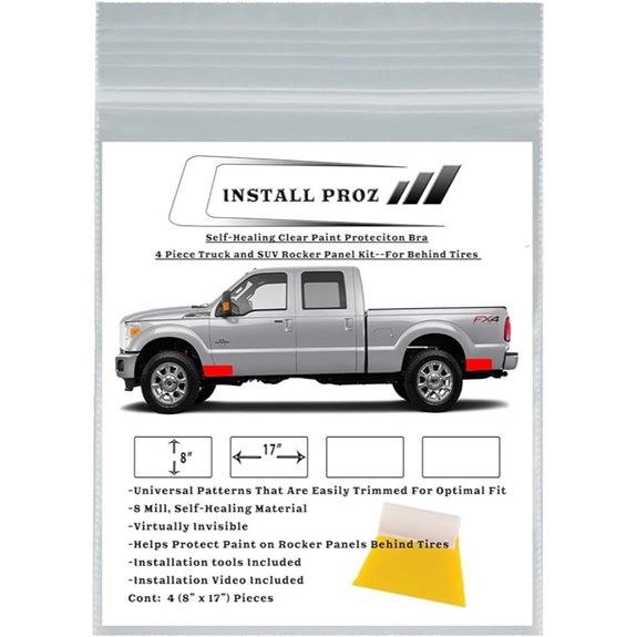 Clear Paint Protection Film-4 Piece Rocker Panel Kit