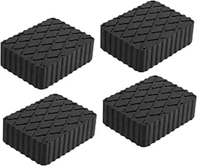 4 Pcs Rubber Auto Lift Pads for Car Jacks