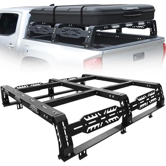 Overland Full-Size Truck Bed Rack with LED Lights