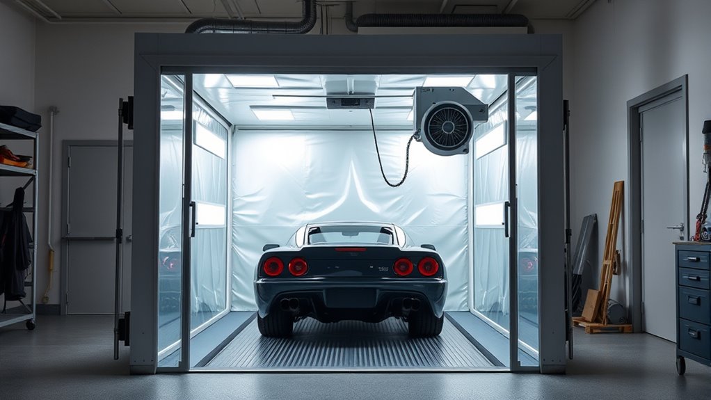 garage painting booth considerations