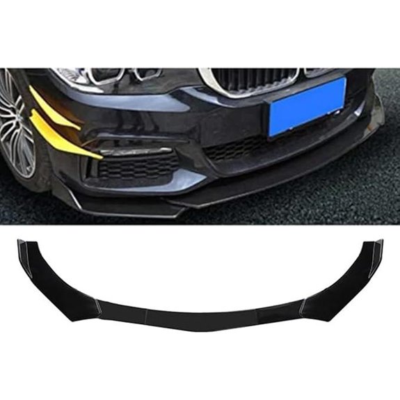 Universal Car Bumper Lip Body Kit (5PCS Glossy Black)