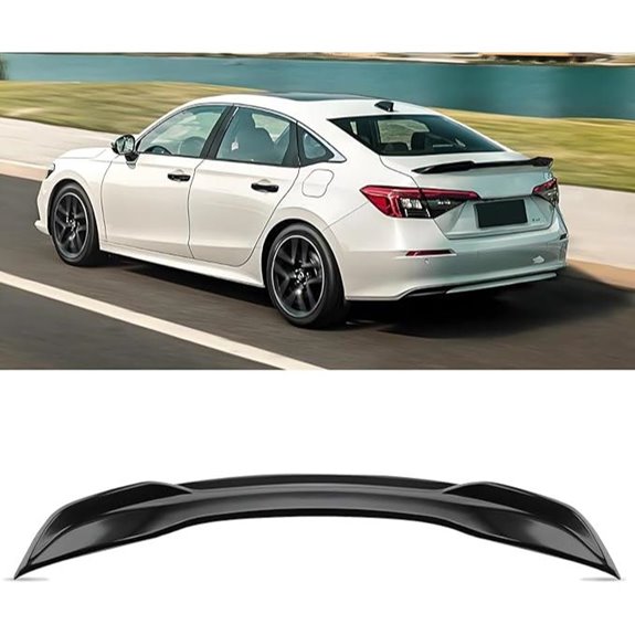 Honda Civic Sedan Rear Spoiler Wing (Glossy Black)