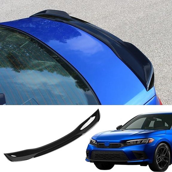 Honda Civic Sedan Spoiler Wing Lip (Glossy Black)