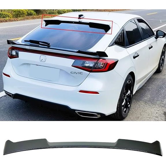Honda Civic Hatchback 2022-2026 Glossy Black Roof Spoiler