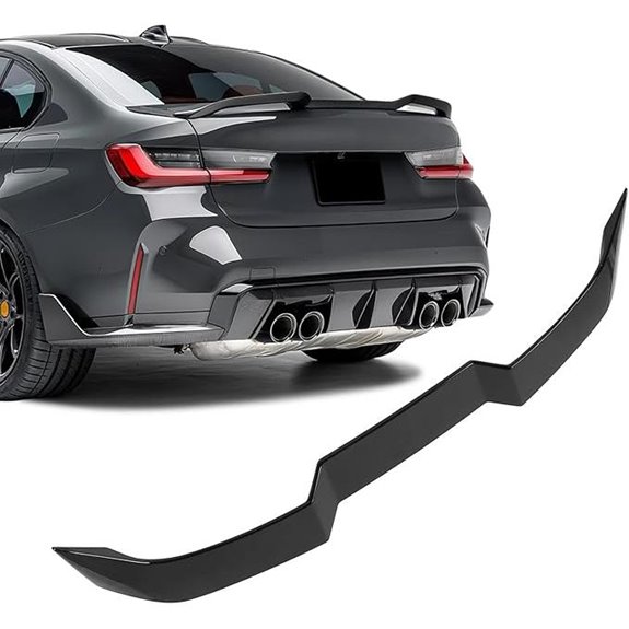 BMW G20 G80 M3 Rear Spoiler Glossy Black V Style
