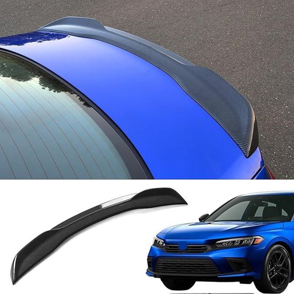 Honda Civic Sedan Glossy Carbon Fiber Spoiler