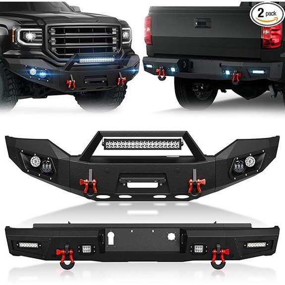 GMC Sierra 1500 Front and Rear Bumpers with Lights