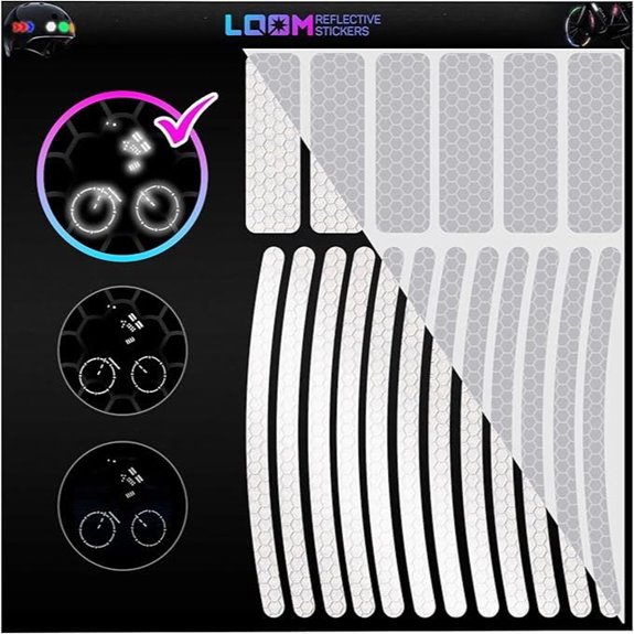 LOOM Reflective Bike Rim Stickers (18pc Gray)