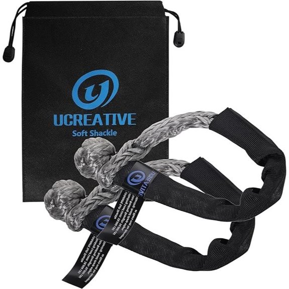 Ucreative 2Pcs Synthetic Soft Shackles (Gray)