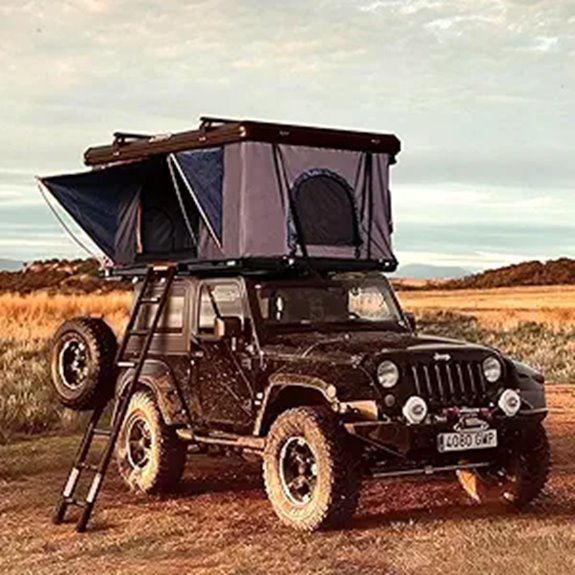 Rooftop Tent Hard Shell for 2-3 Person Camping