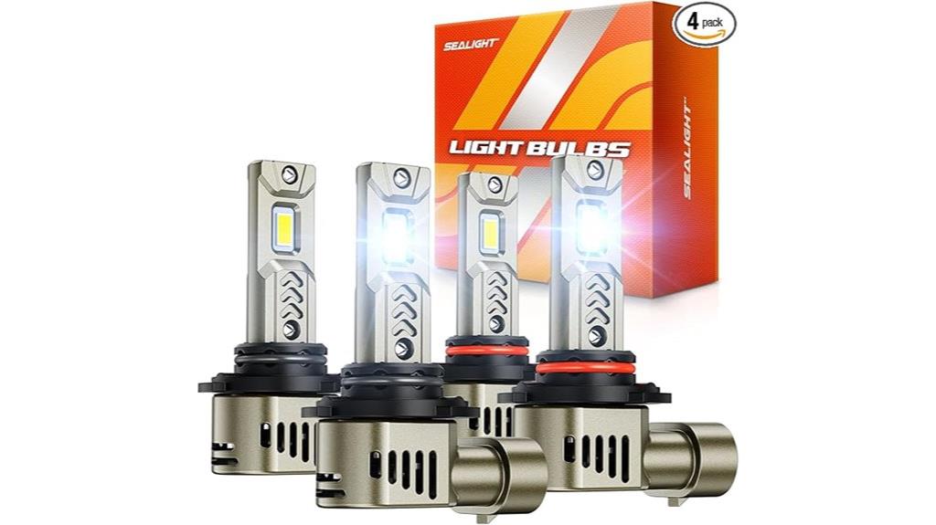 headlight bulbs 4 pack combo