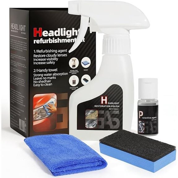 Car Headlight Restoration Kit for Clear Waterproof Finish
