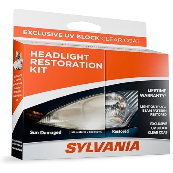Sylvania Headlight Restoration Kit with UV Coating