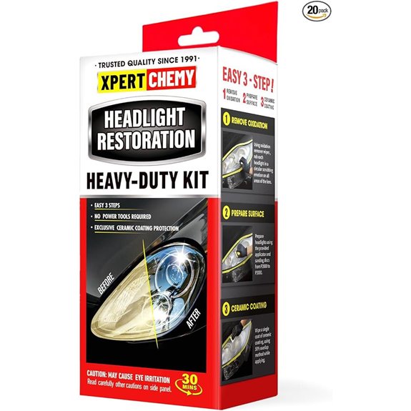Headlight Restoration Kit with Scratch Removal