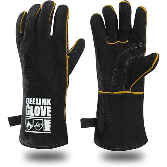 QeeLink Welding Gloves - Heat Resistant Leather