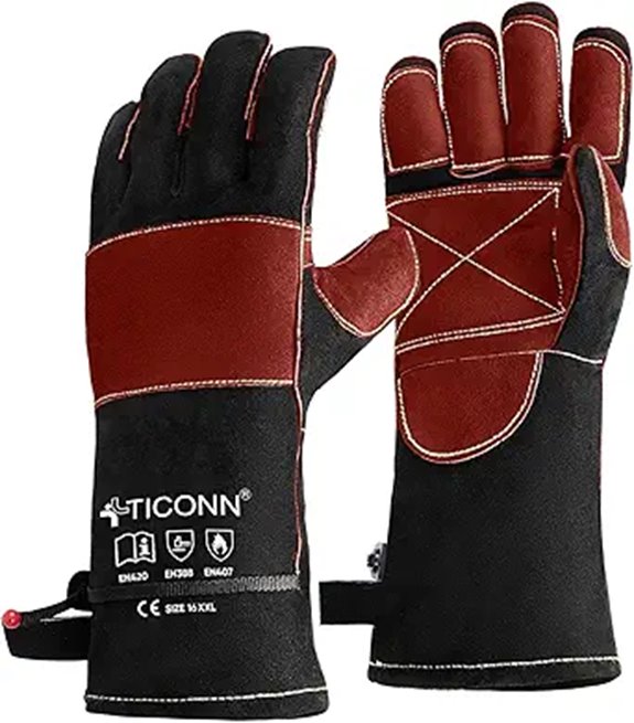 TICONN Heat-Resistant Welding Gloves (16 Inch)