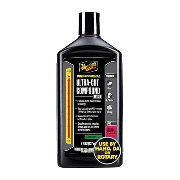 Meguiar’s M105 Heavy-Cut Car Compound (8 oz)