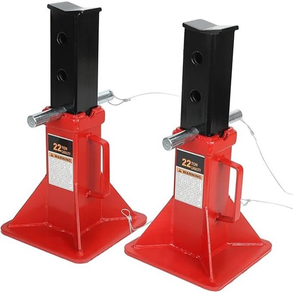 Heavy Duty 22 Ton Car Jack Stands with Lock