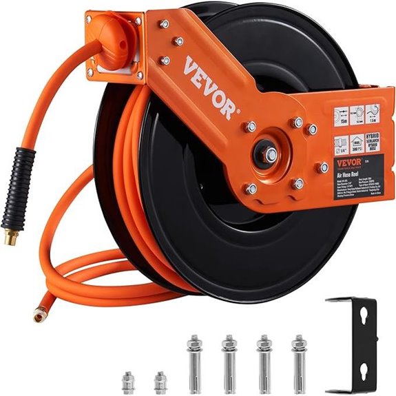 VEVOR Retractable Air Hose Reel 50 ft Heavy Duty