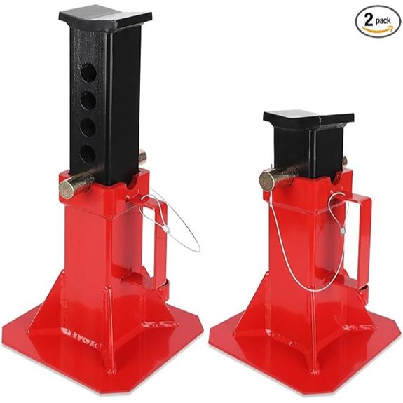 Heavy Duty 12 Ton Jack Stands Adjustable Pair
