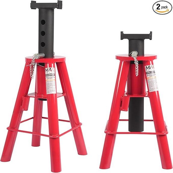 Heavy-Duty 20,000 lbs Adjustable Jack Stands (Pair)