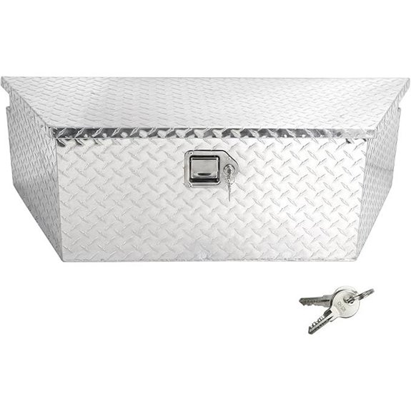 BLACKHORSE Heavy Duty Aluminum Trailer Tongue Box