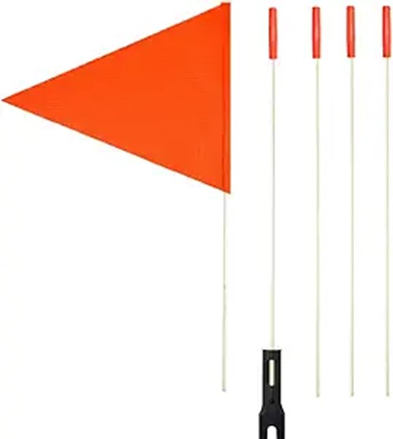 Uelfbaby Bike Flags with Heavy Duty Pole