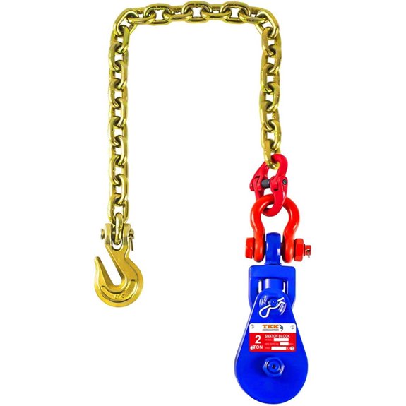 TKK 2 Ton Snatch Block with Chain and Swivel
