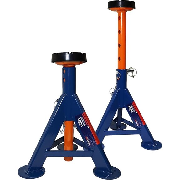 AME INTL 4-Ton Heavy-Duty Flat Top Jack Stands