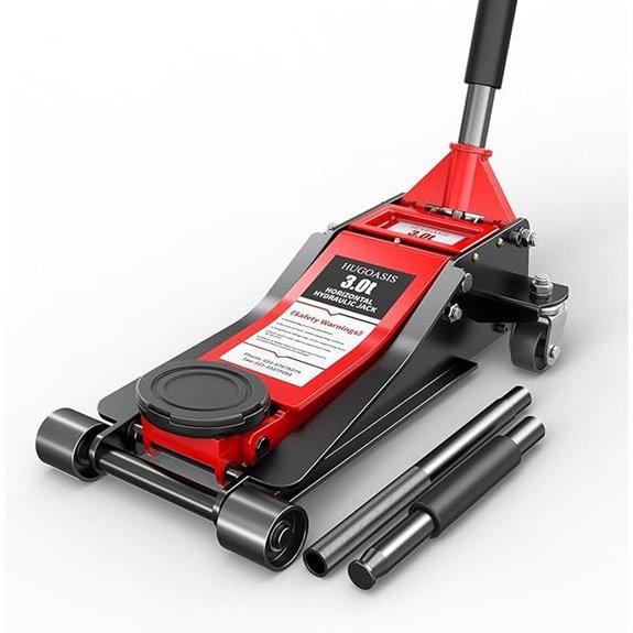 3 Ton Hydraulic Floor Jack with Swivel Wheels