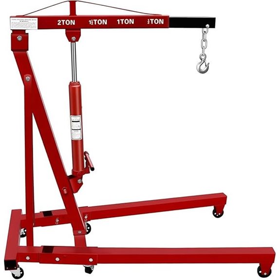 2-Ton Folding Hydraulic Engine Hoist Crane