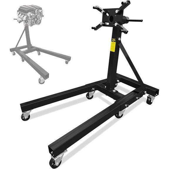 Heavy Duty Foldable Engine Stand with Casters