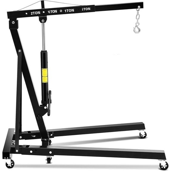 2 Ton Hydraulic Engine Hoist with Folding Boom