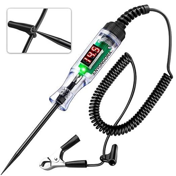 Heavy Duty Automotive Circuit Tester with LED Voltage