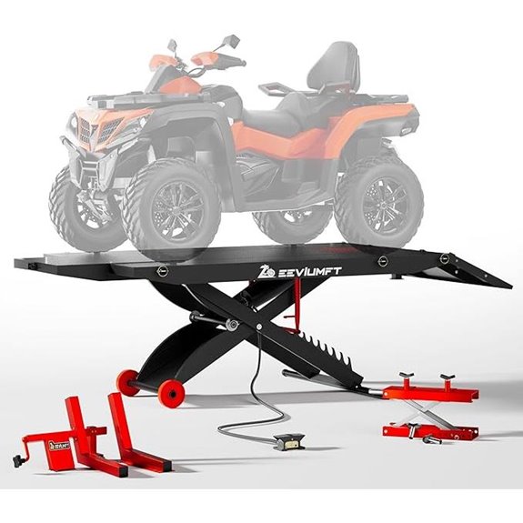 Heavy-Duty ATV/Motorcycle Lift Table with Jack