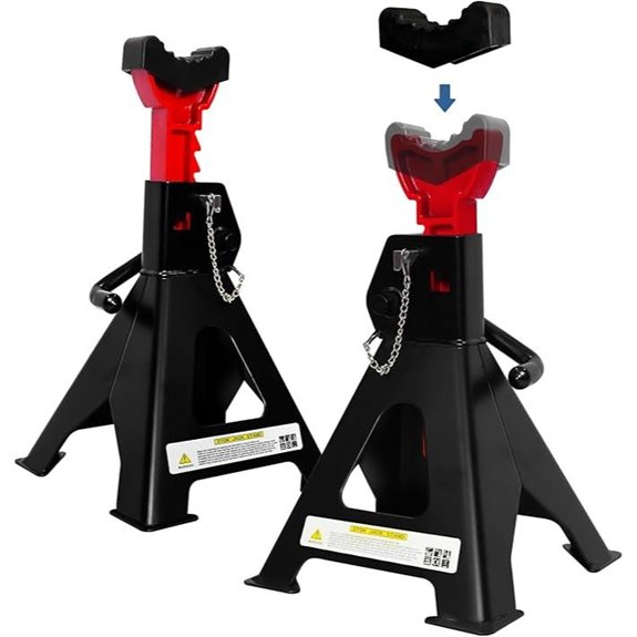 Heavy Duty 3 Ton Jack Stands with Locking & Pads