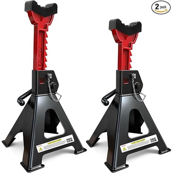 Heavy Duty 3 Ton Jack Stands with Locking Pair