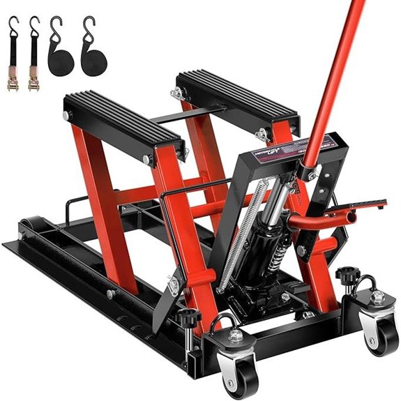 VIVOHOME 1500LBS Hydraulic Motorcycle Lift Jack