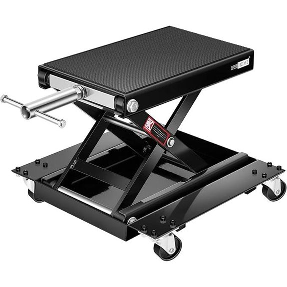 VIVOHOME 1100Lbs Motorcycle Lift Jack with Dolly