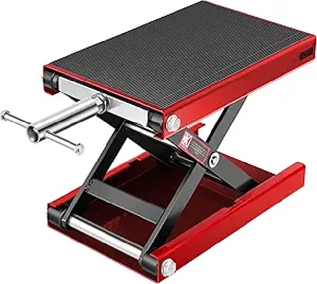 VIVOHOME 1100 LBS Motorcycle Lift with Crank
