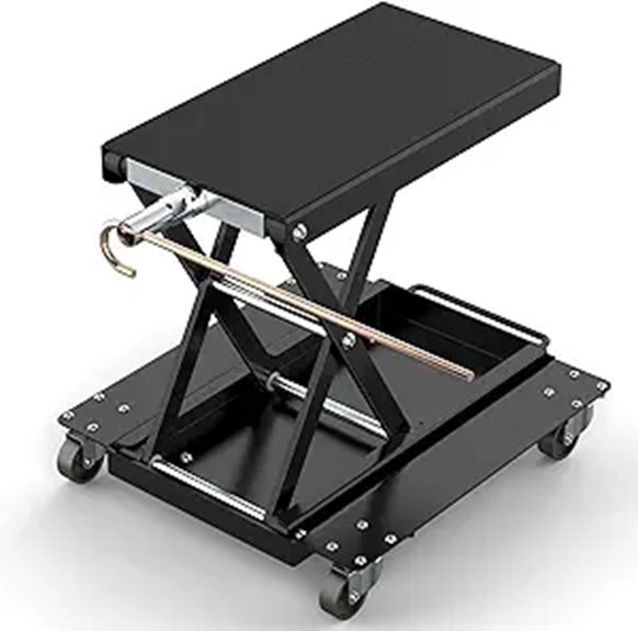 Heavy-Duty Motorcycle Lift Stand with Dolly
