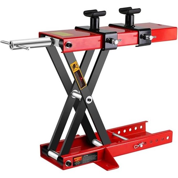 Motorcycle Lift Jack 1100LBS with Safety Lock