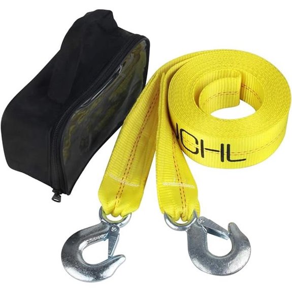Nylon Tow Strap with Hooks 20,000 lbs Capacity